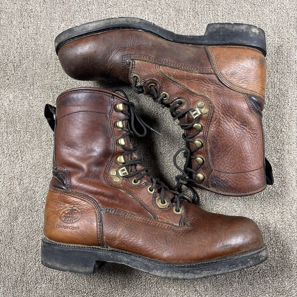 Vintage Georgia Boot Comfort Core Men’s 9W Boot Brown Clean Conditioned